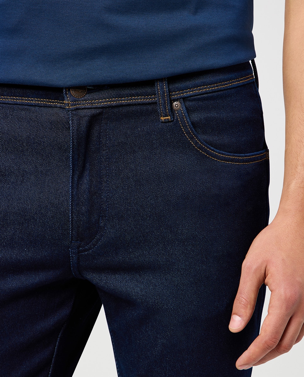 Jeans de 5 Bolsos Texas Slim Azul-índigo-4