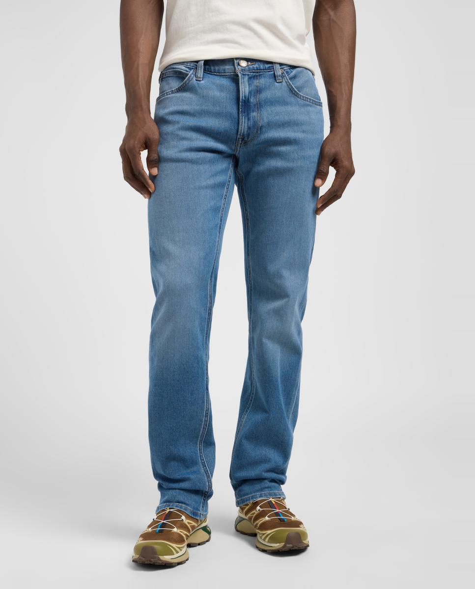 Jeans de 5 Bolsos Daren Zip Azul-2