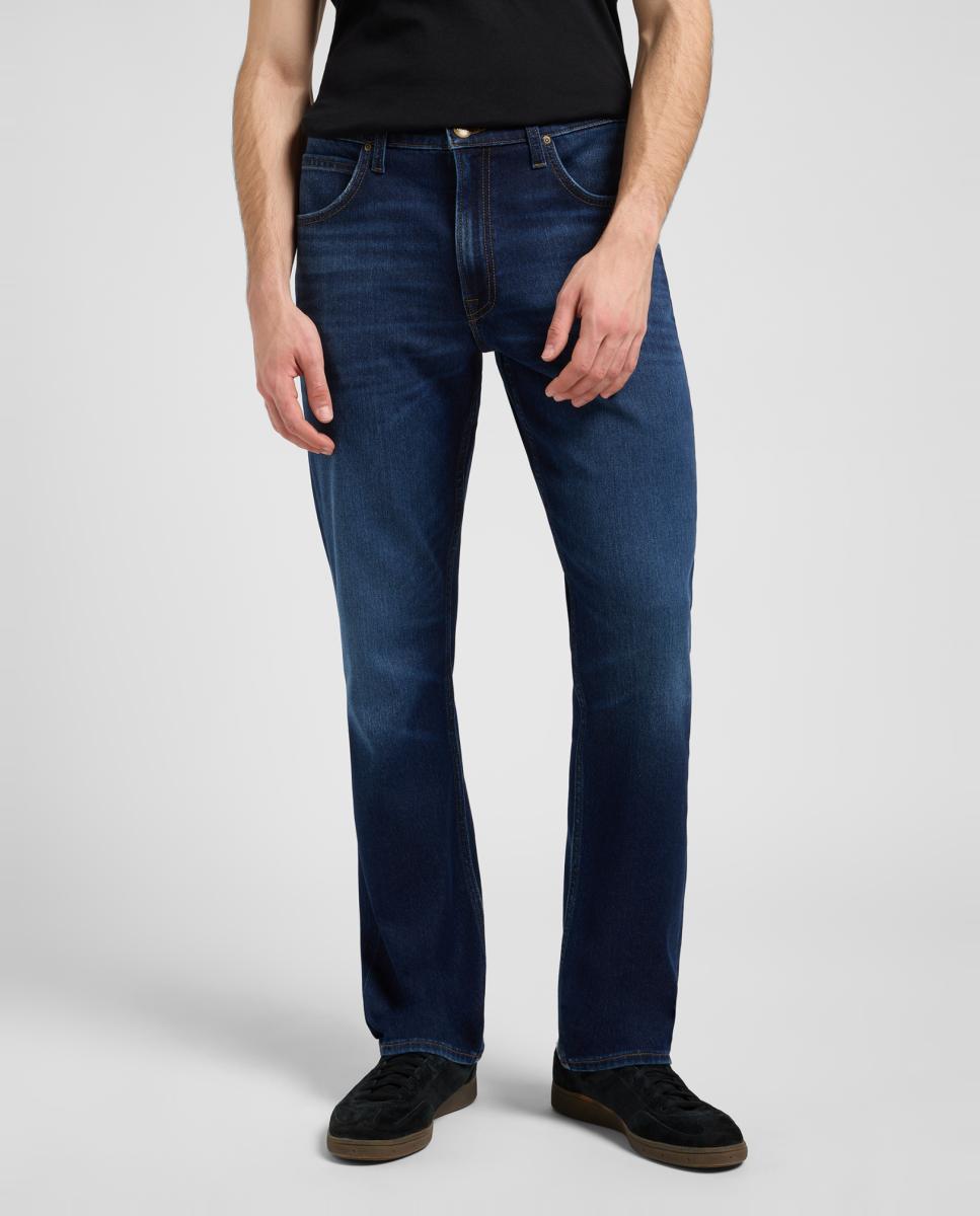 Jeans de 5 Bolsos Brooklyn Straight Azul-índigo-2
