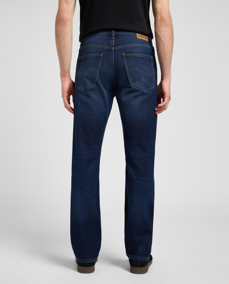 Jeans de 5 Bolsos Brooklyn Straight Azul-índigo-3