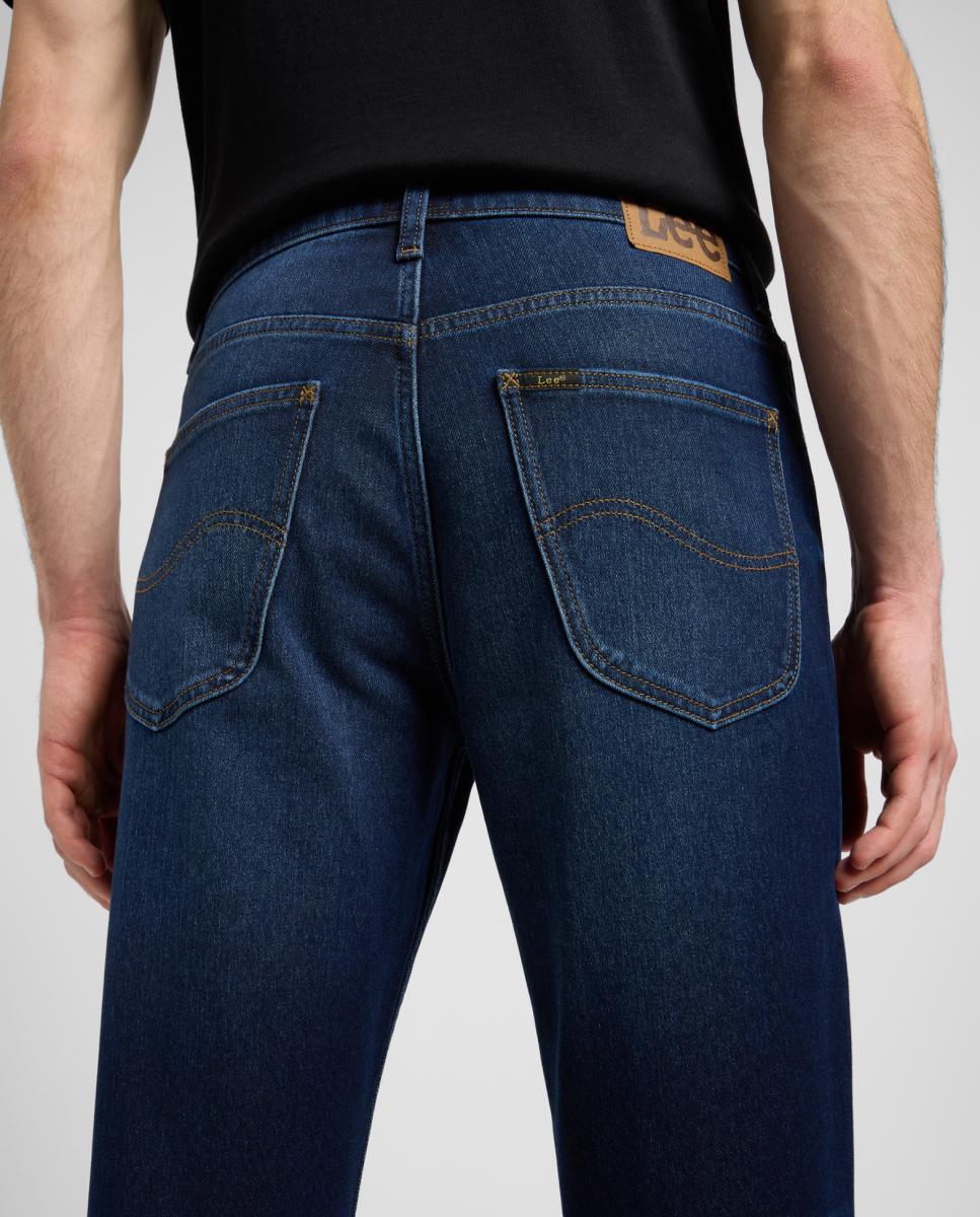 Jeans de 5 Bolsos Brooklyn Straight Azul-índigo-5