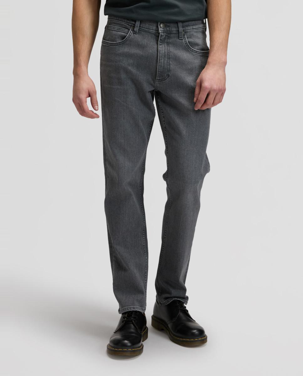 Jeans de 5 Bolsos Daren Zip Cinzento-2