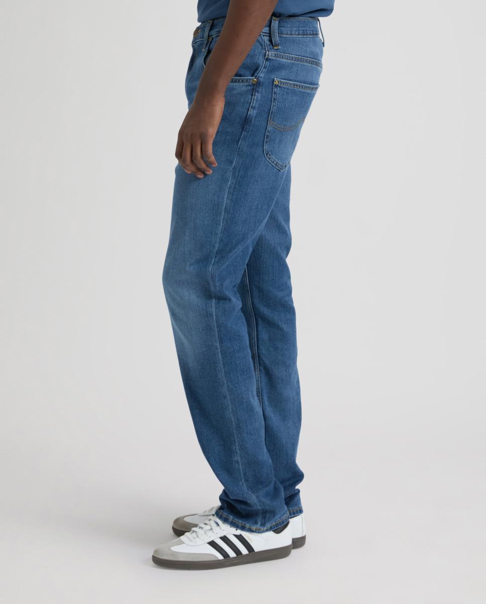 Jeans de 5 Bolsos Brooklyn Straight Azul-4