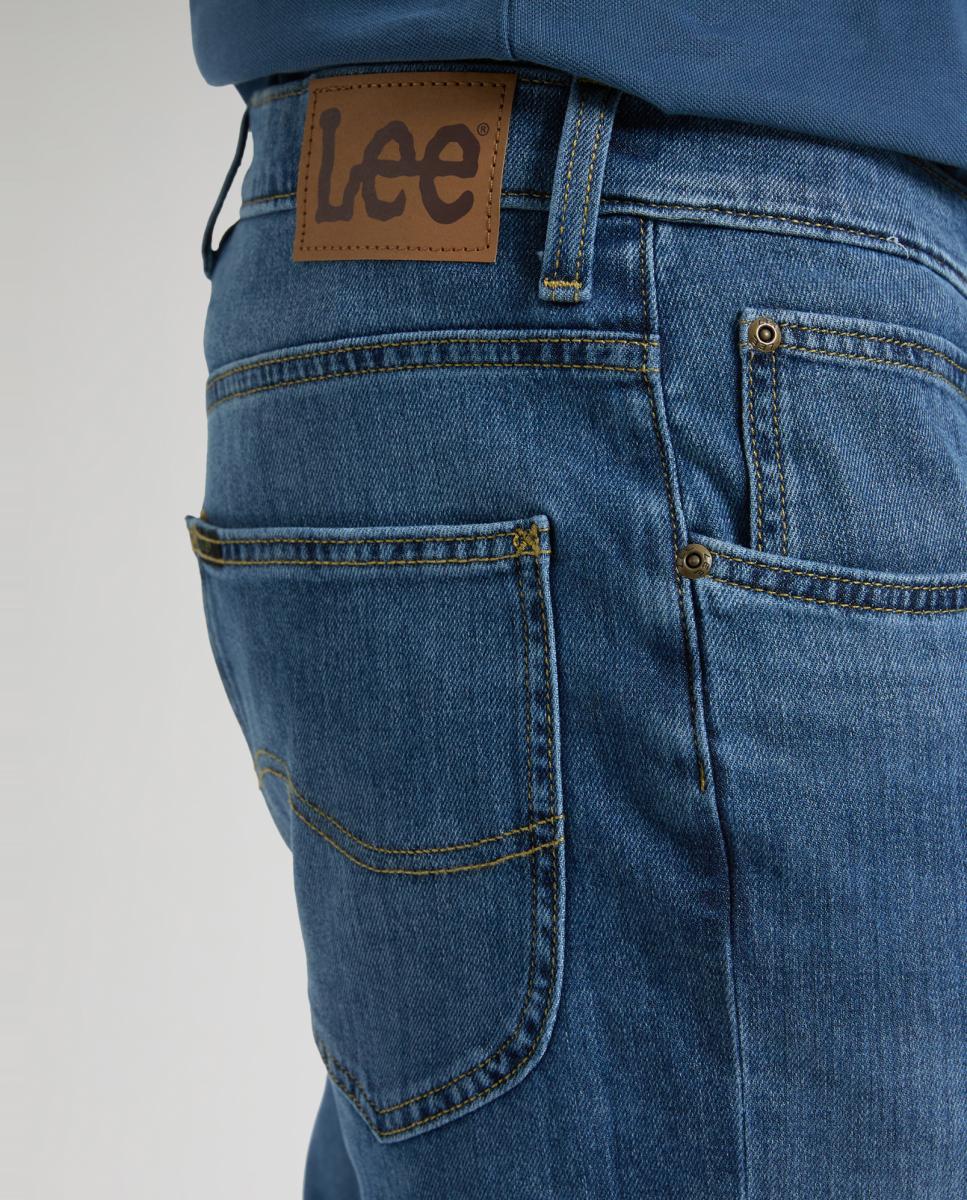 Jeans de 5 Bolsos Brooklyn Straight Azul-5