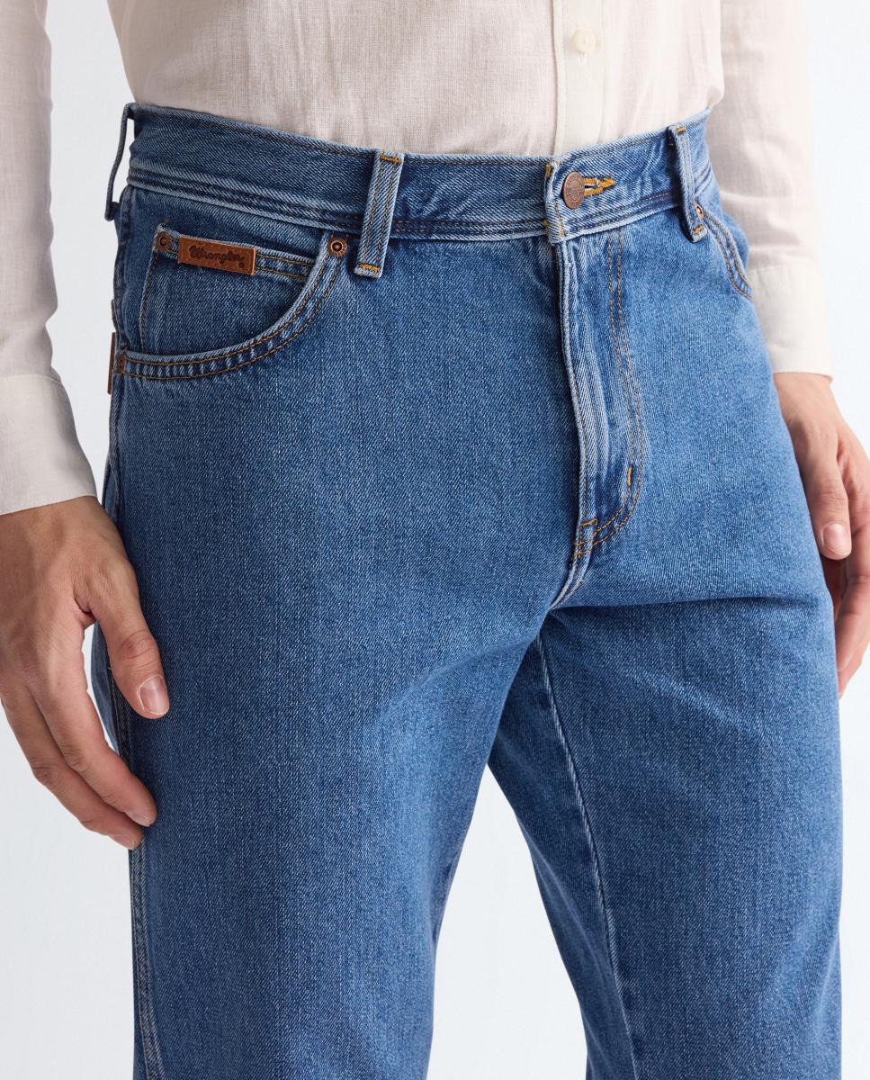 Jeans de 5 Bolsos Texas Azul-3