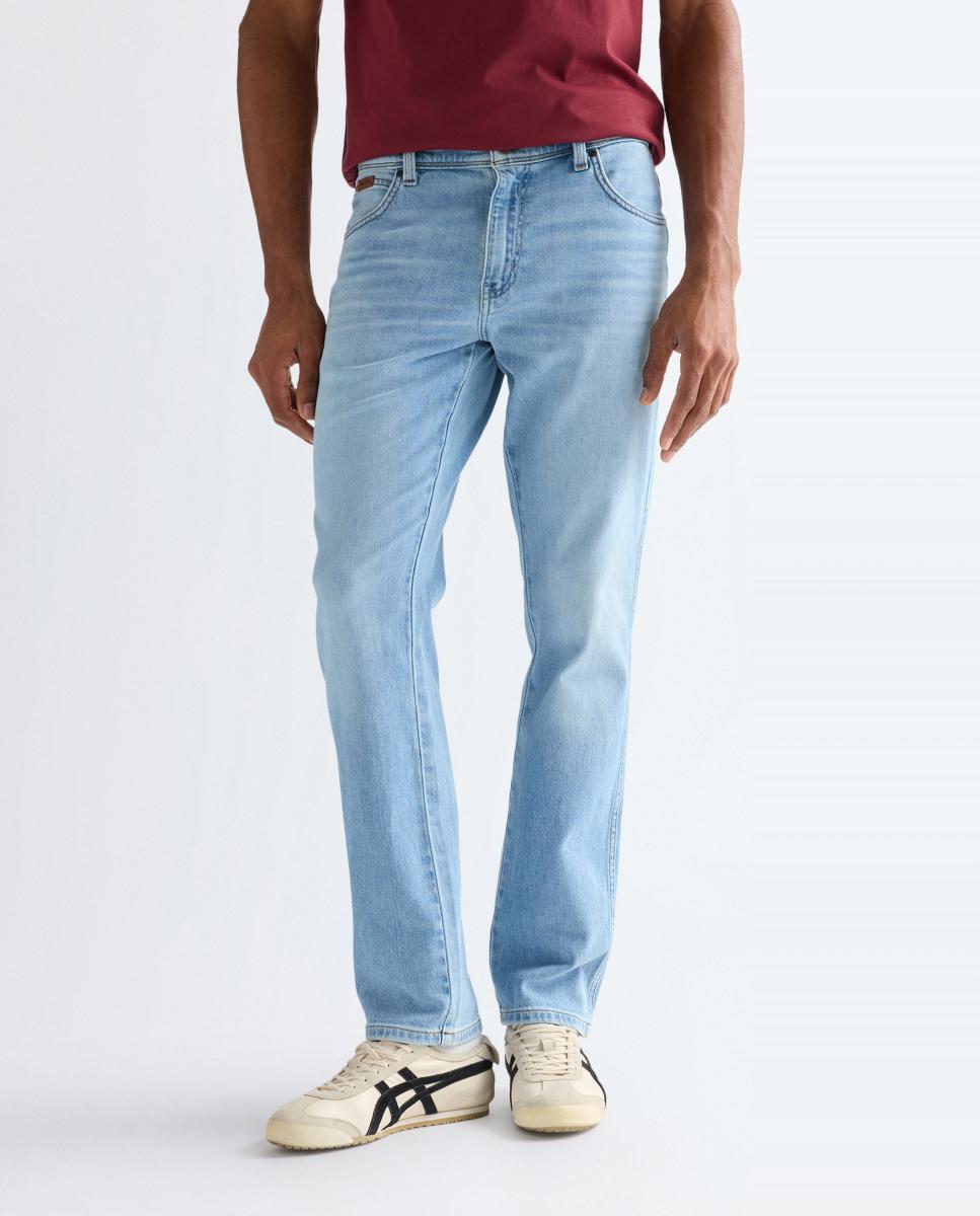 Jeans de 5 Bolsos Texas Slim Azul-claro-2
