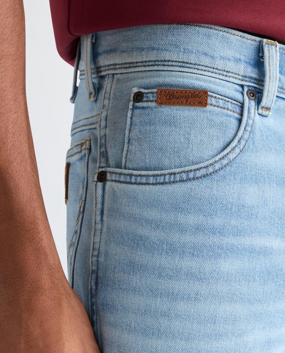 Jeans de 5 Bolsos Texas Slim Azul-claro-4