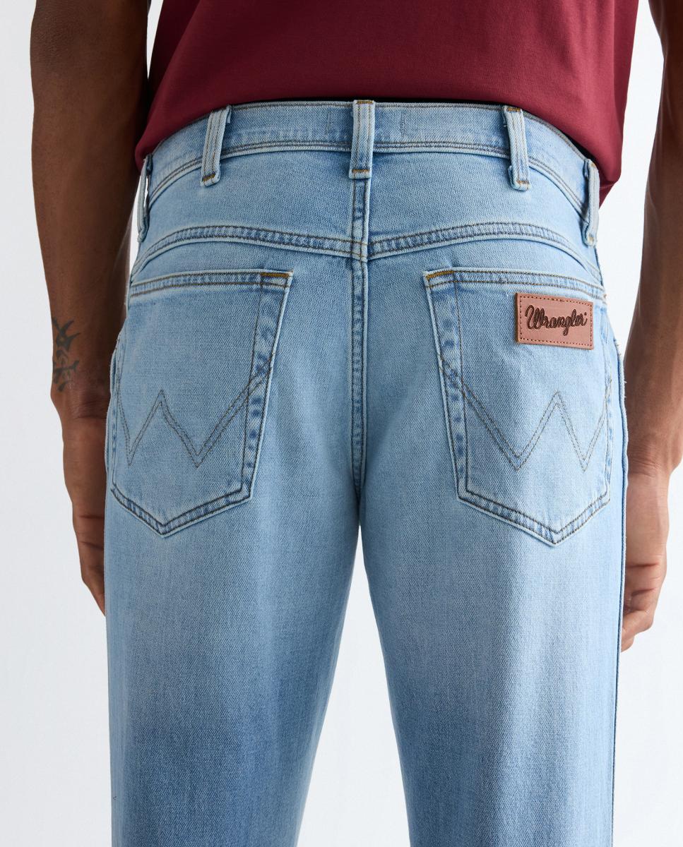 Jeans de 5 Bolsos Texas Slim Azul-claro-5