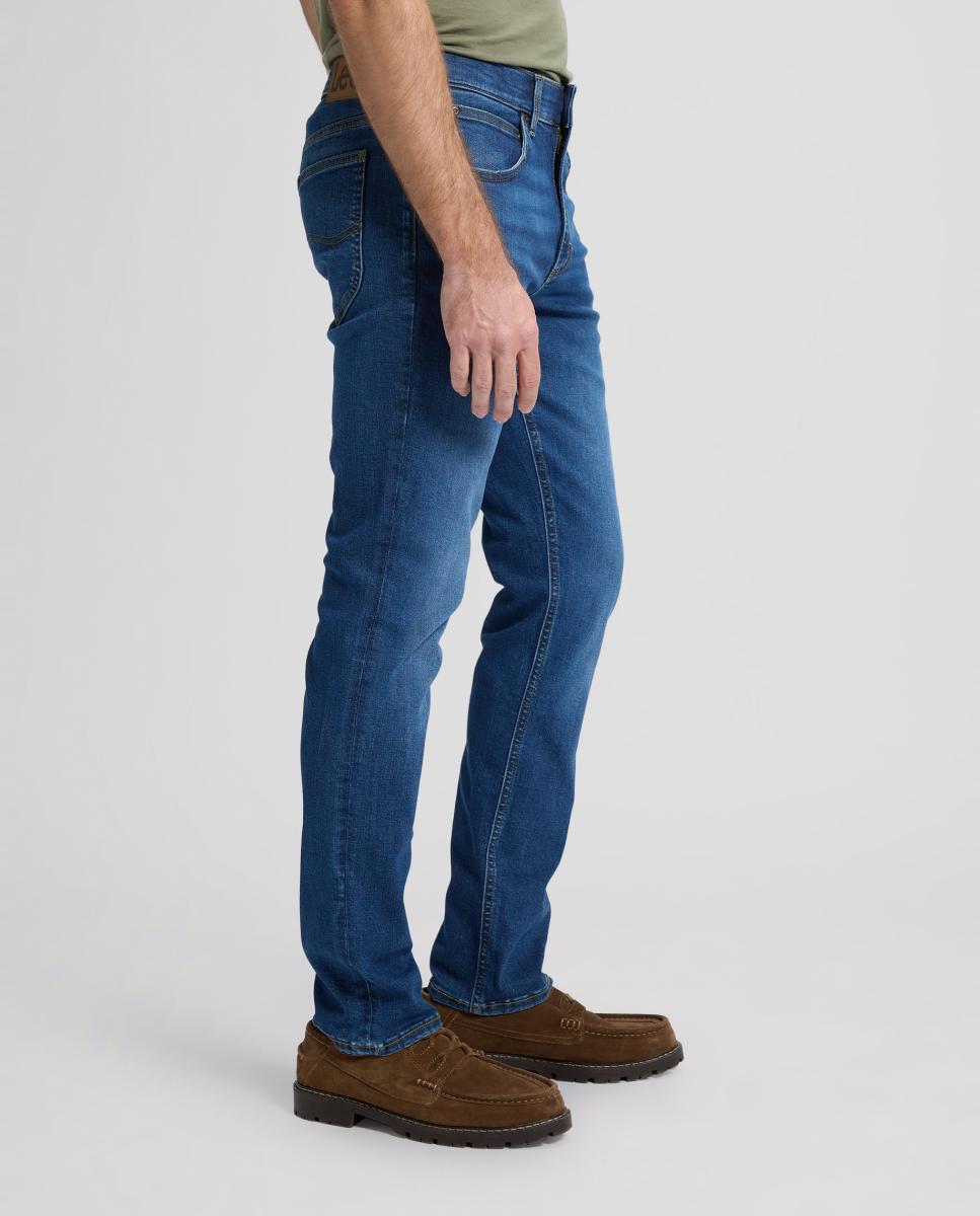 Jeans de 5 Bolsos Daren Zip Azul-4