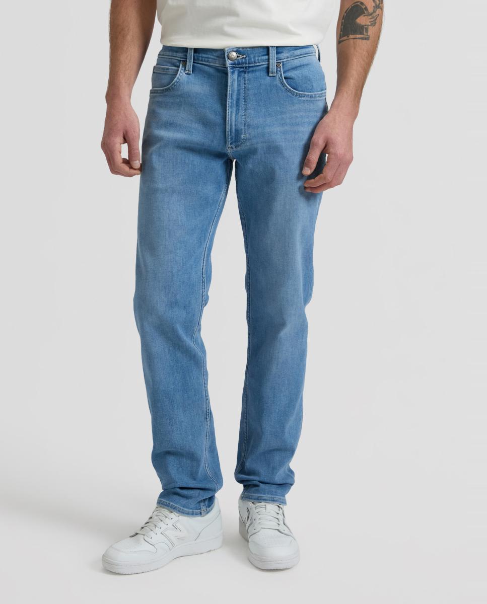 Jeans de 5 Bolsos Daren Zip Azul-claro-2