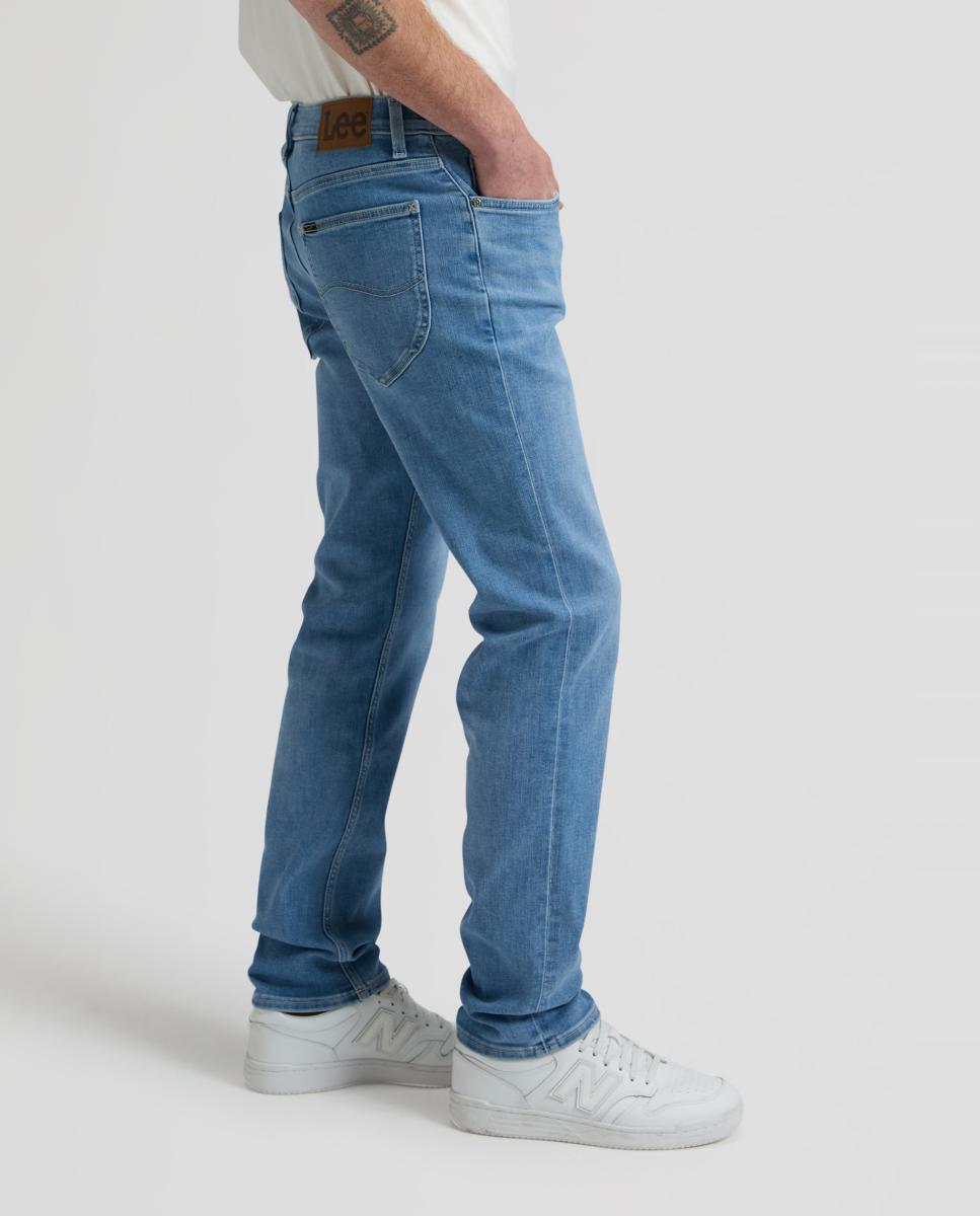 Jeans de 5 Bolsos Daren Zip Azul-claro-4