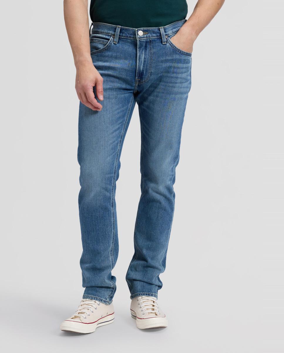 Jeans de 5 Bolsos Daren Zip Azul-2