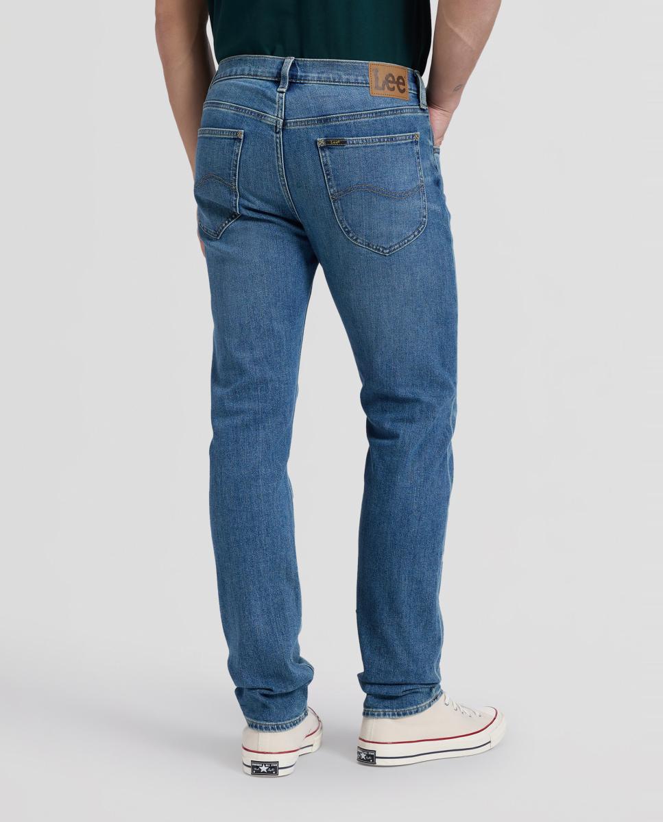 Jeans de 5 Bolsos Daren Zip Azul-3