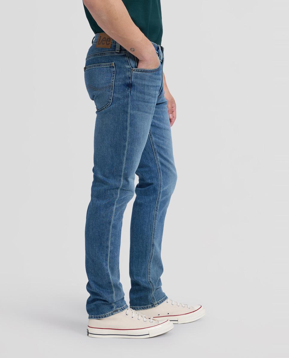 Jeans de 5 Bolsos Daren Zip Azul-4
