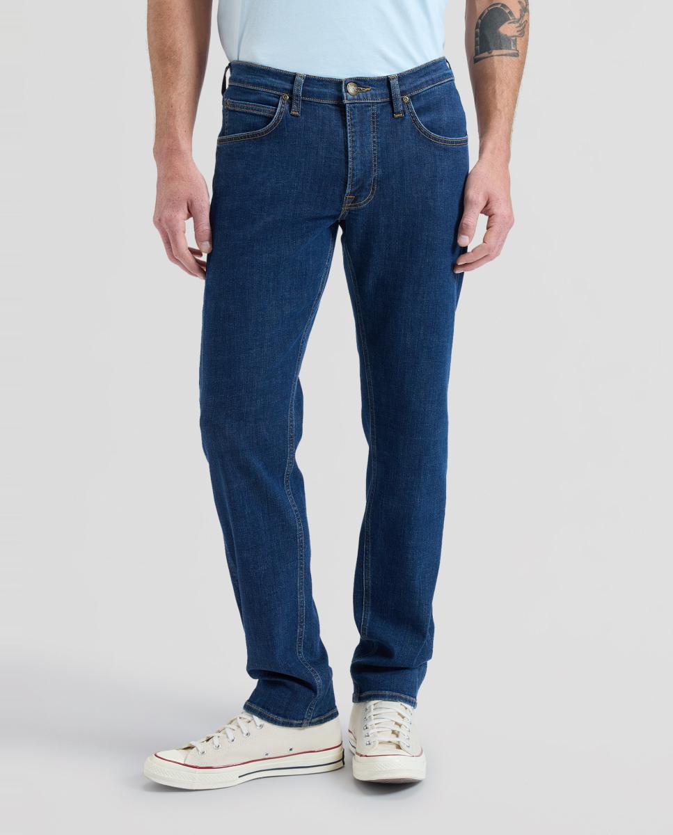 Jeans de 5 Bolsos Daren Zip Azul-índigo-2