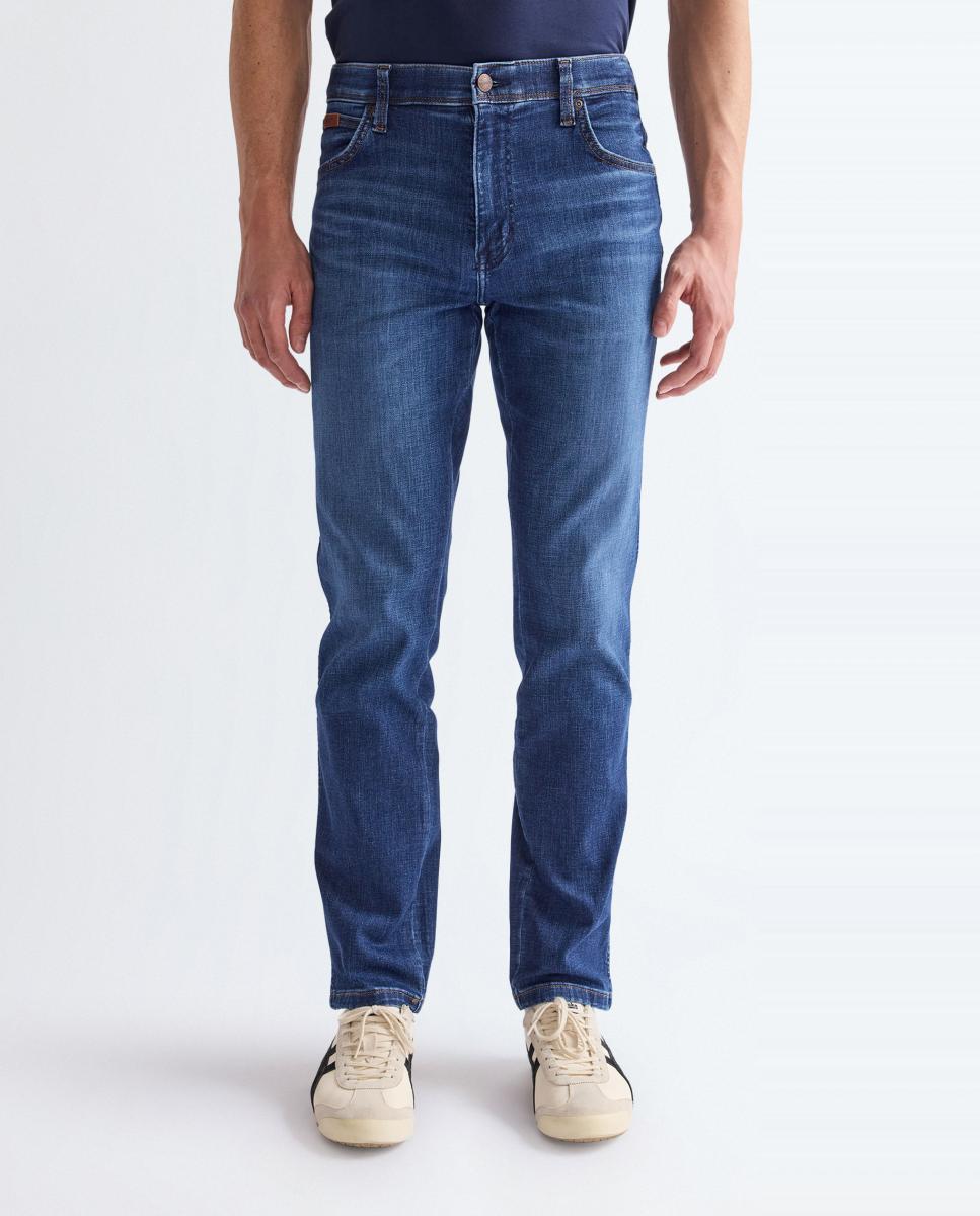 Jeans de 5 Bolsos Texas Slim Azul-índigo-2