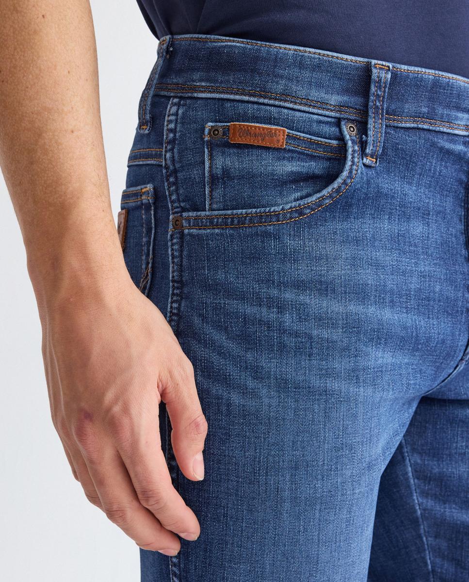 Jeans de 5 Bolsos Texas Slim Azul-índigo-4