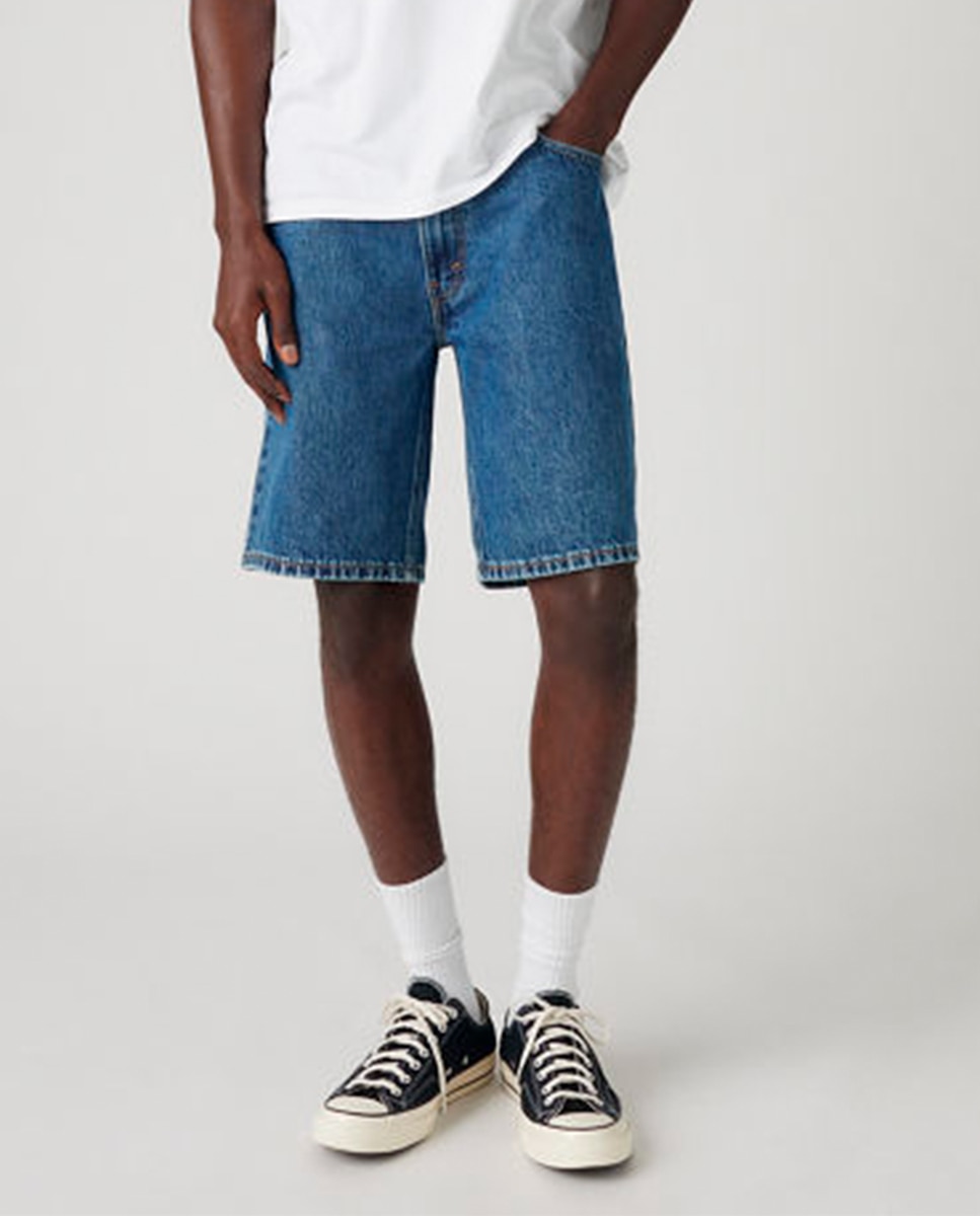 Bermudas de Ganga 454 Relaxed Azul-índigo-2