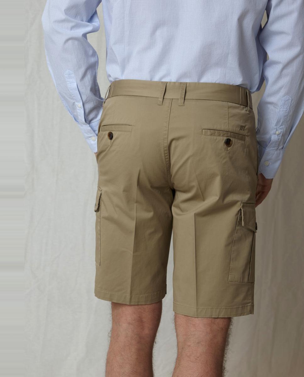 Bermudas Curtas Desportivas Bege-4