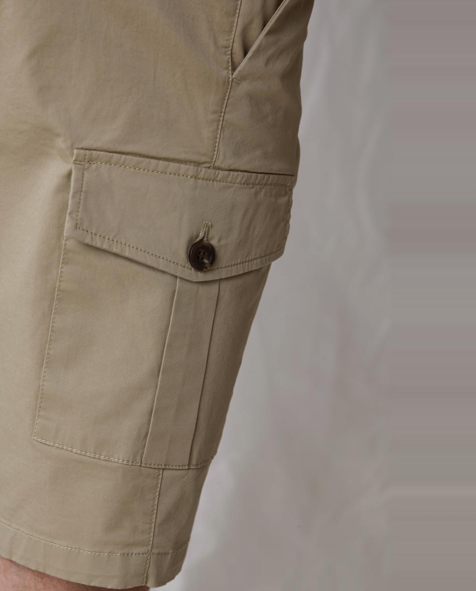 Bermudas Curtas Desportivas Bege-7