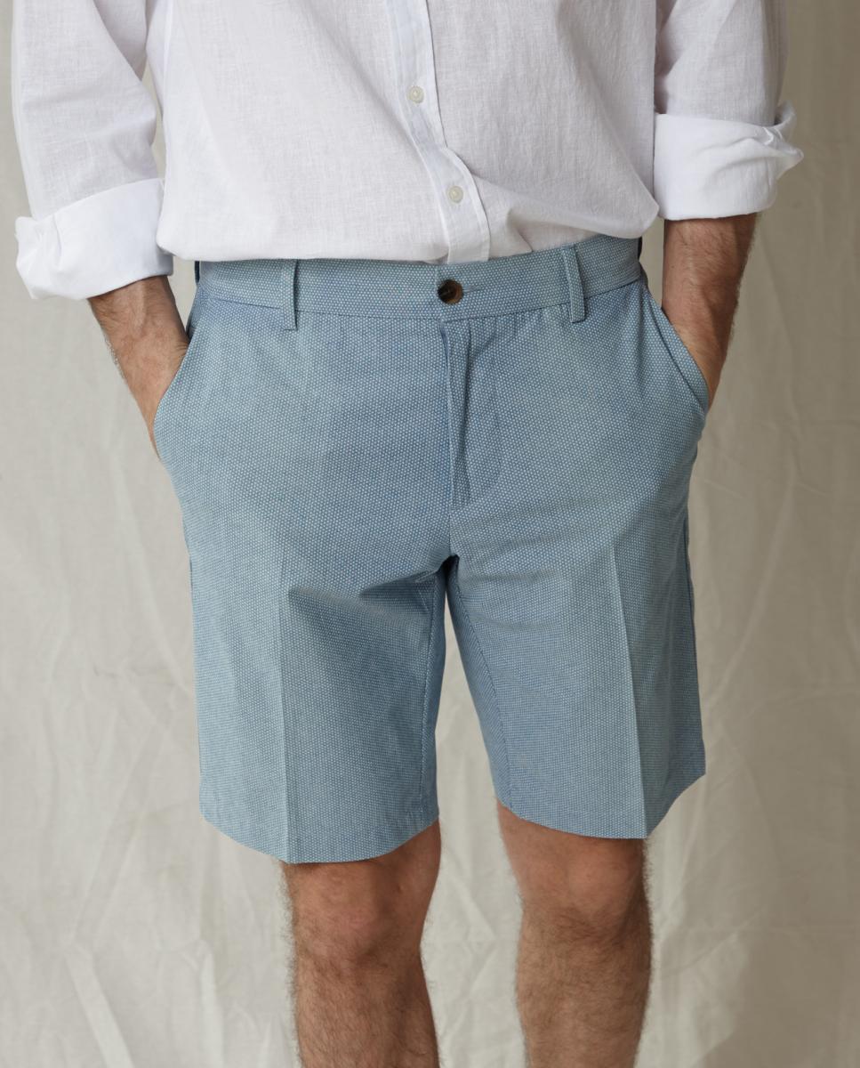 Bermudas Curtas Desportivas Azul-2
