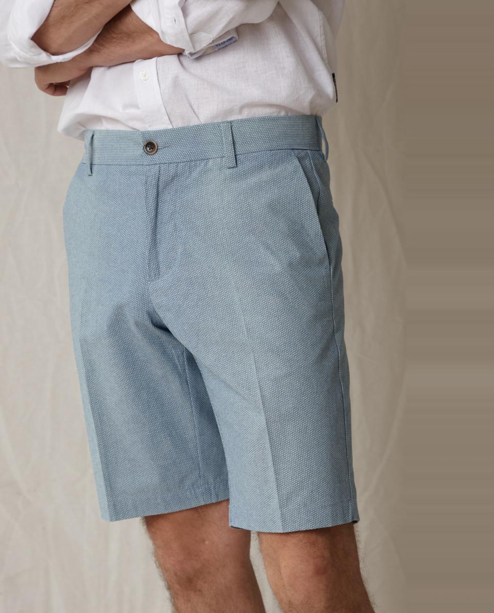 Bermudas Curtas Desportivas Azul-3
