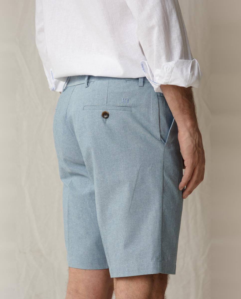 Bermudas Curtas Desportivas Azul-4