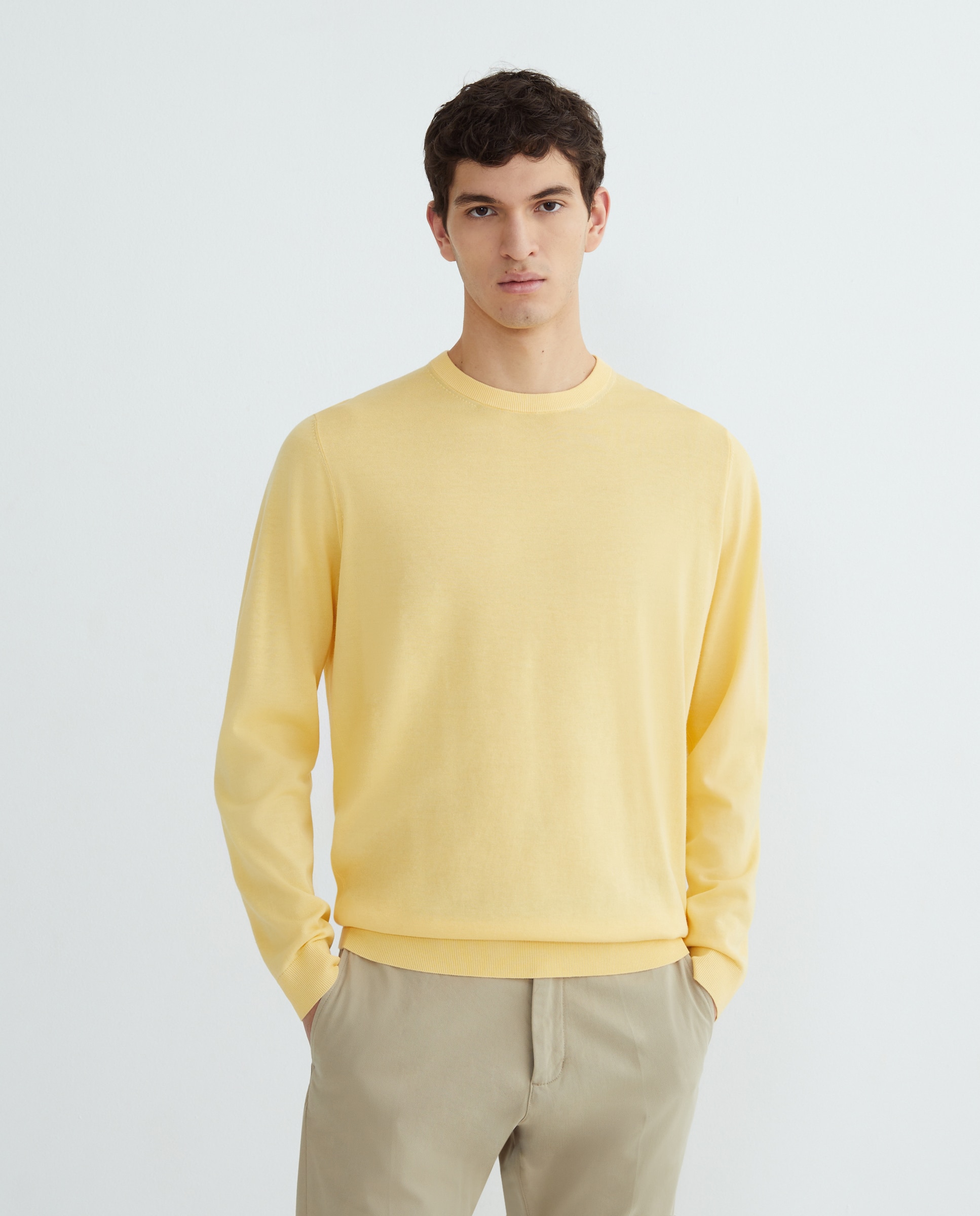 Alan Paine - Jersey de hombre cuello redondo.