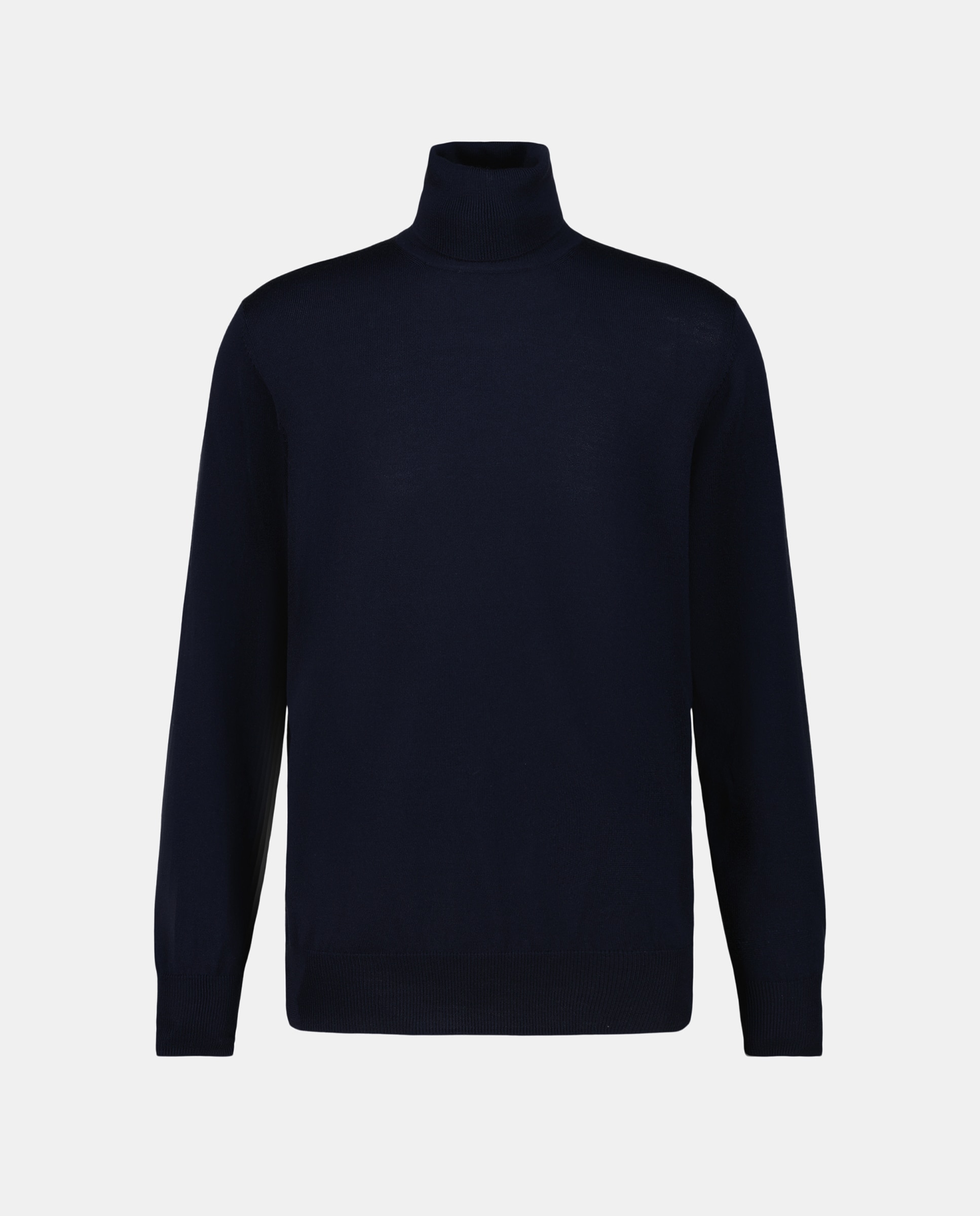 Imagen 4 de Jersey de lana 100% merino de hombre con el cuello cisne - Alan Paine - Azul marino Azul marino