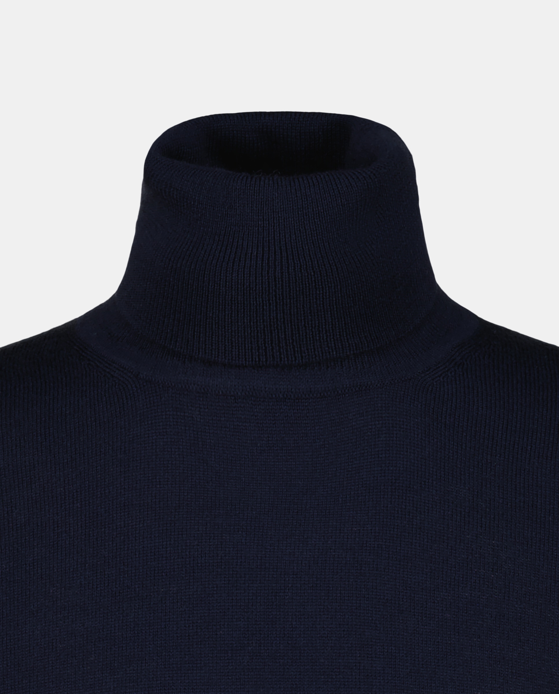 Imagen 5 de Jersey de lana 100% merino de hombre con el cuello cisne - Alan Paine - Azul marino Azul marino