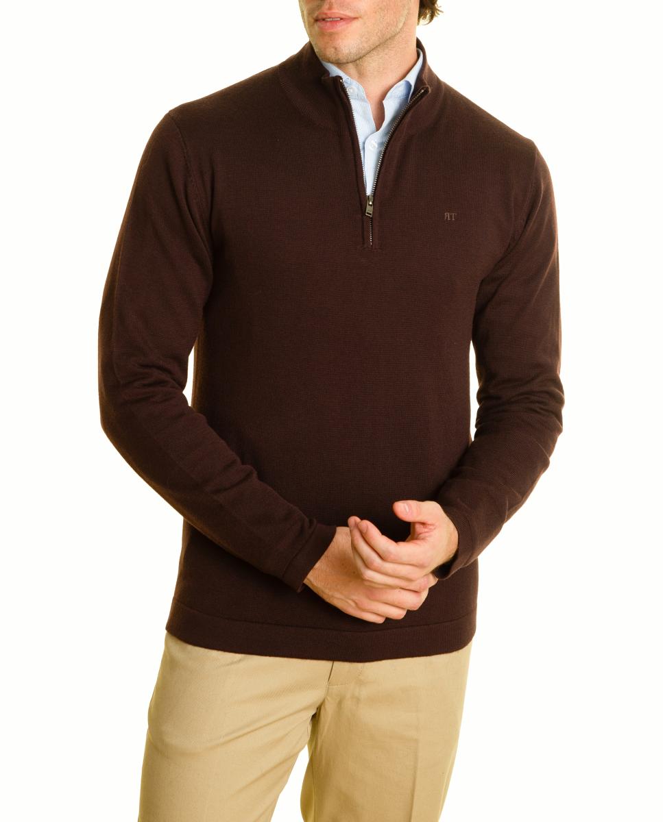 Jersey de hombre - Roberto Torretta - Granate Granate-4