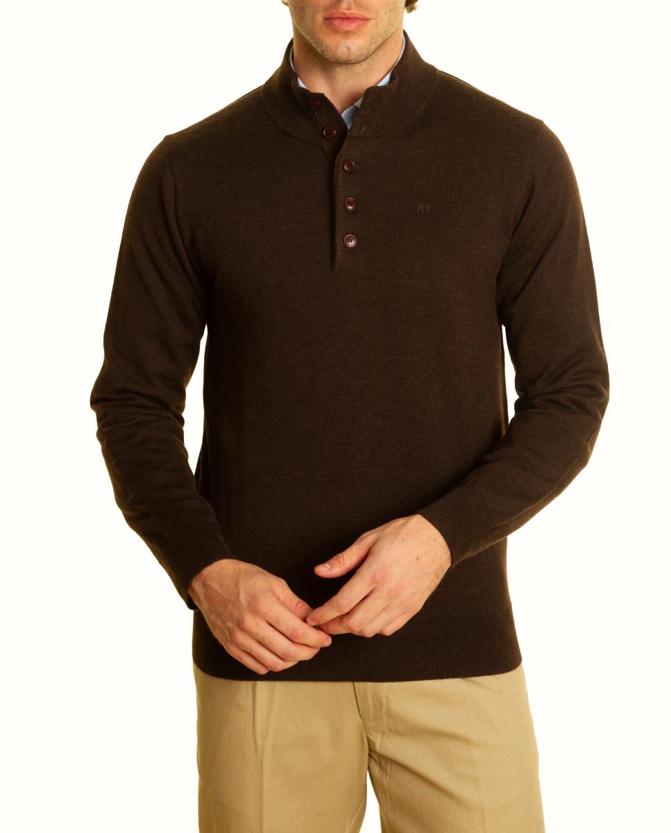 Jersey de hombre - Roberto Torretta - Marrón Marrón-4