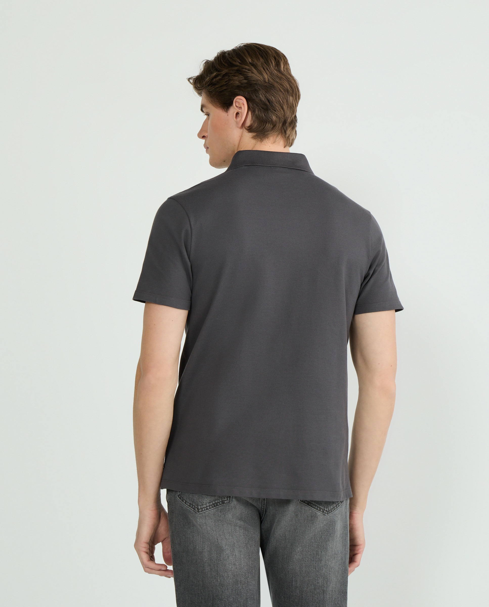 Polo de hombre manga corta - Paul & Shark - Gris Gris-3