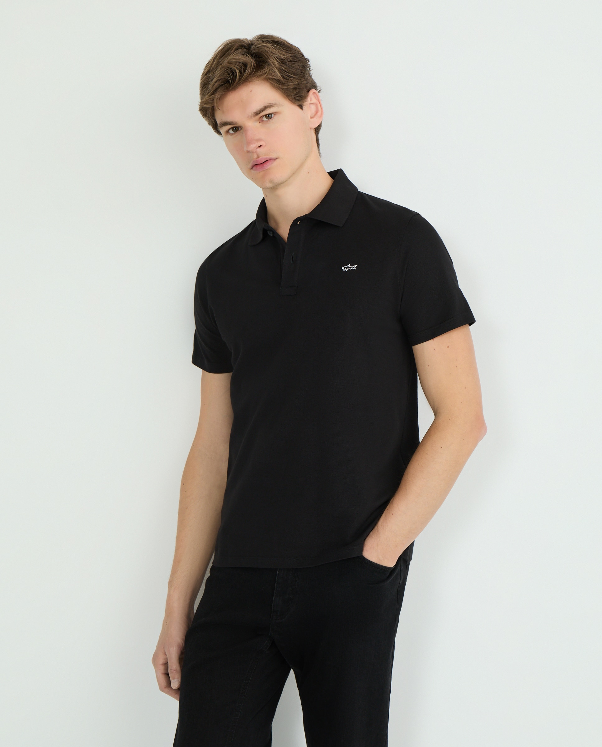 Polo de hombre manga corta - Paul & Shark - Negro Negro-1