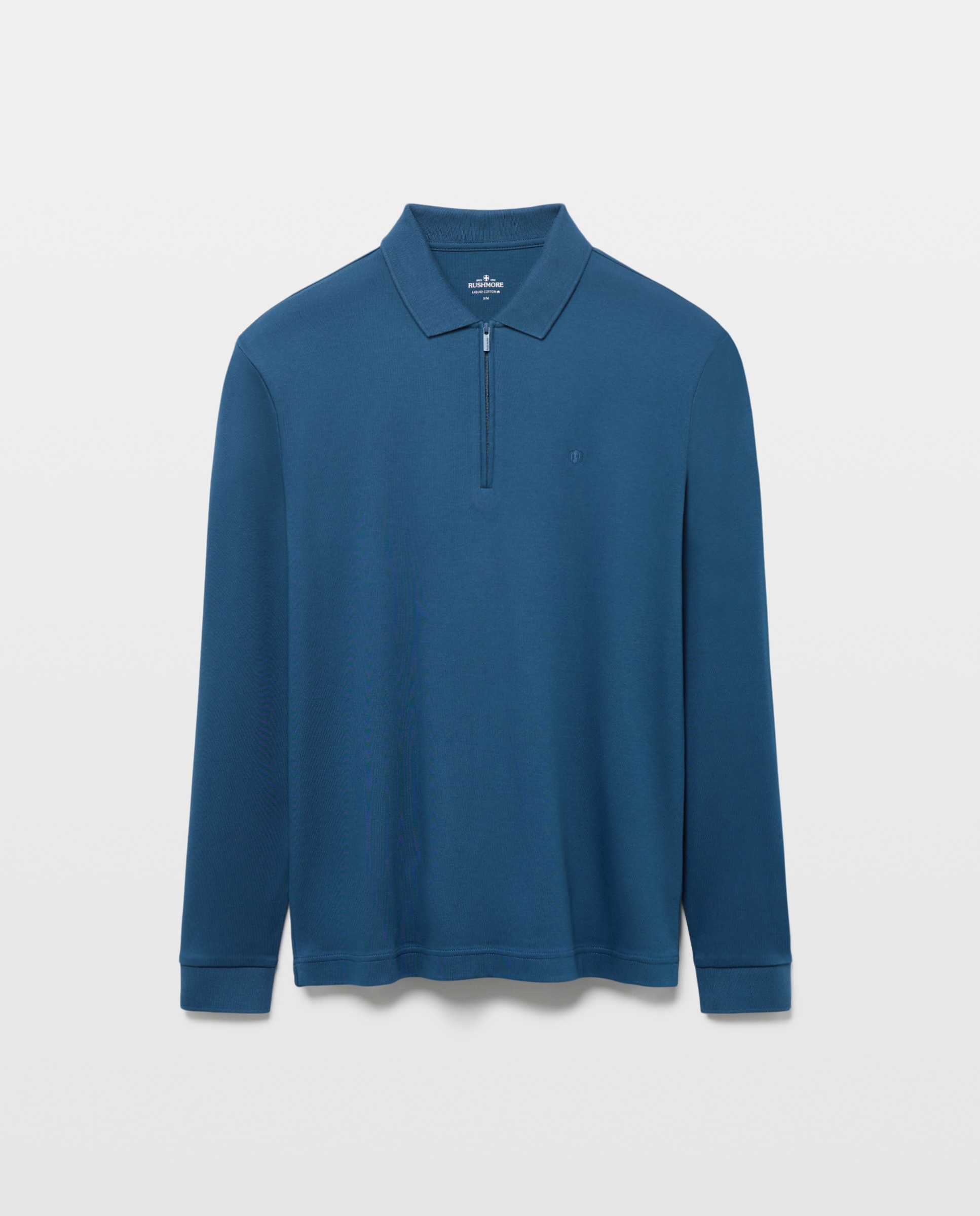 Polo de Manga Comprida Azul-4