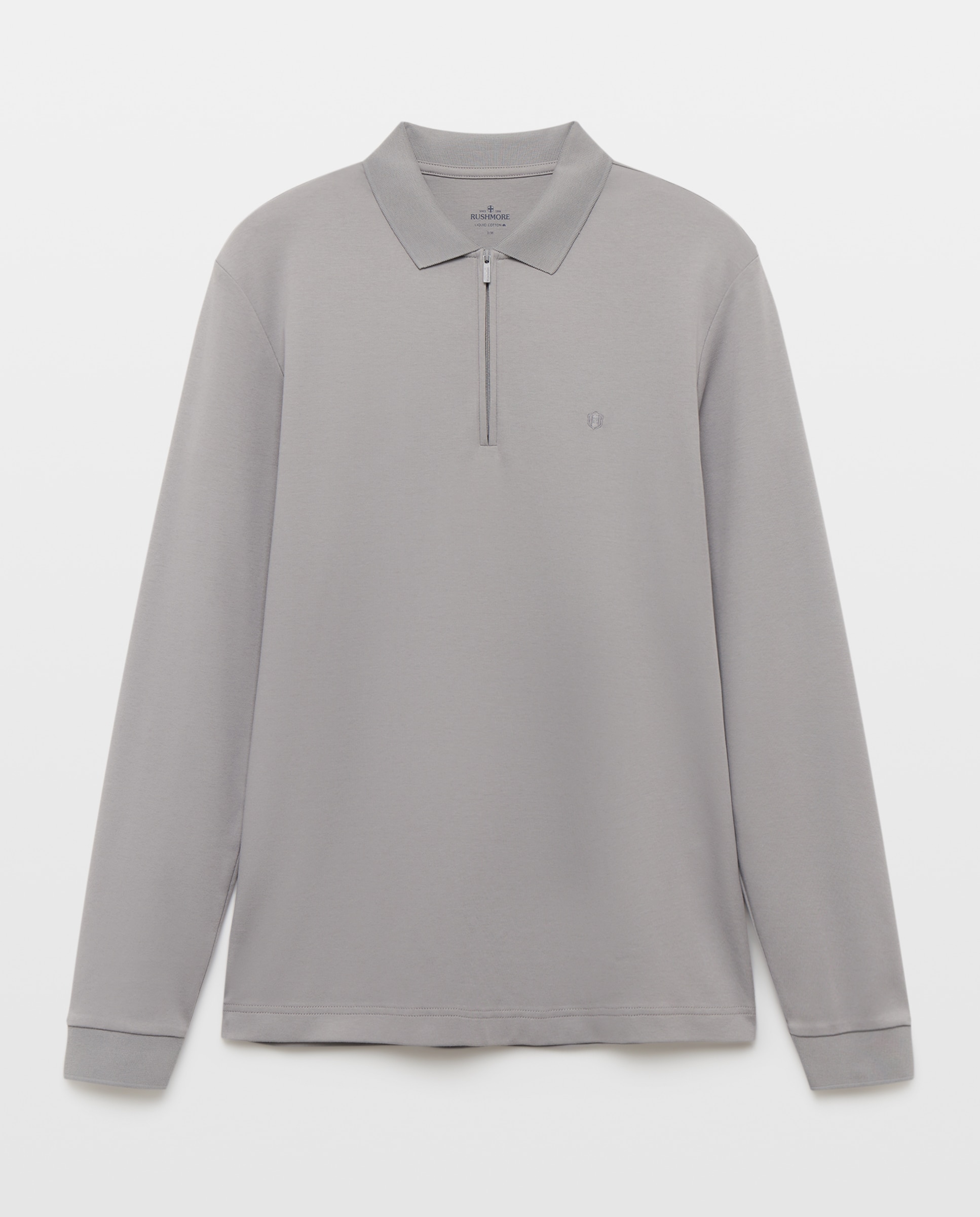 Polo de hombre manga larga - Rushmore - Gris Gris-4
