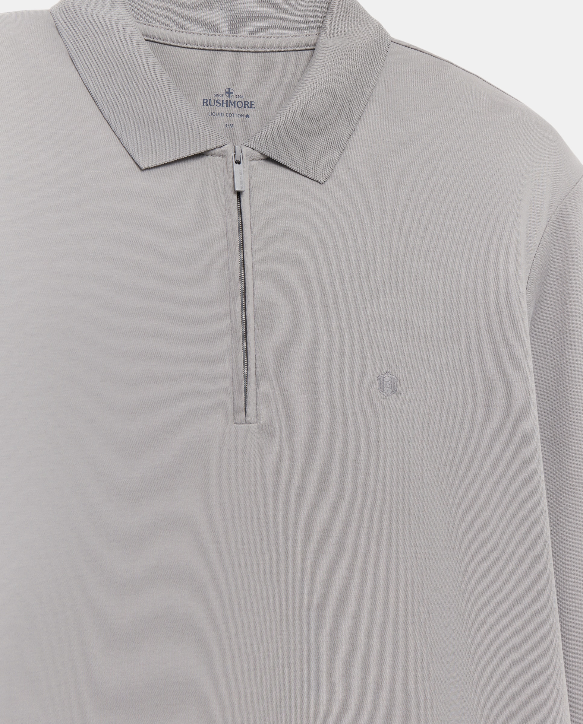 Polo de hombre manga larga - Rushmore - Gris Gris-5
