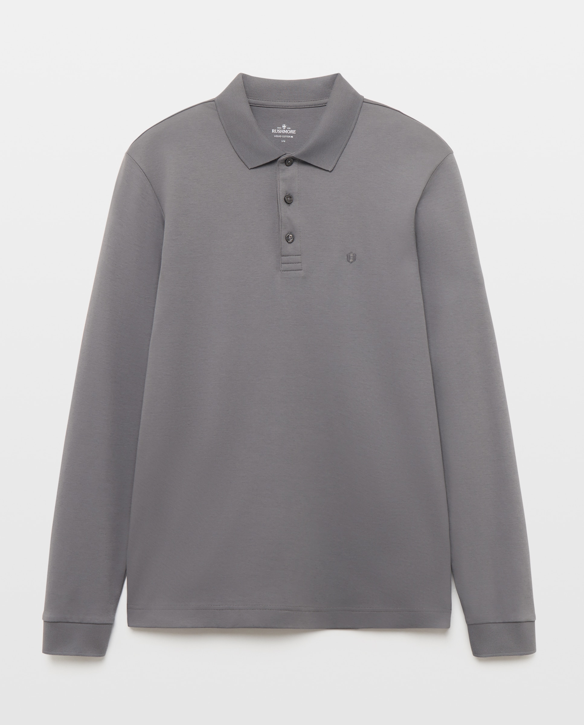 Polo de hombre manga larga - Rushmore - Gris Gris-4