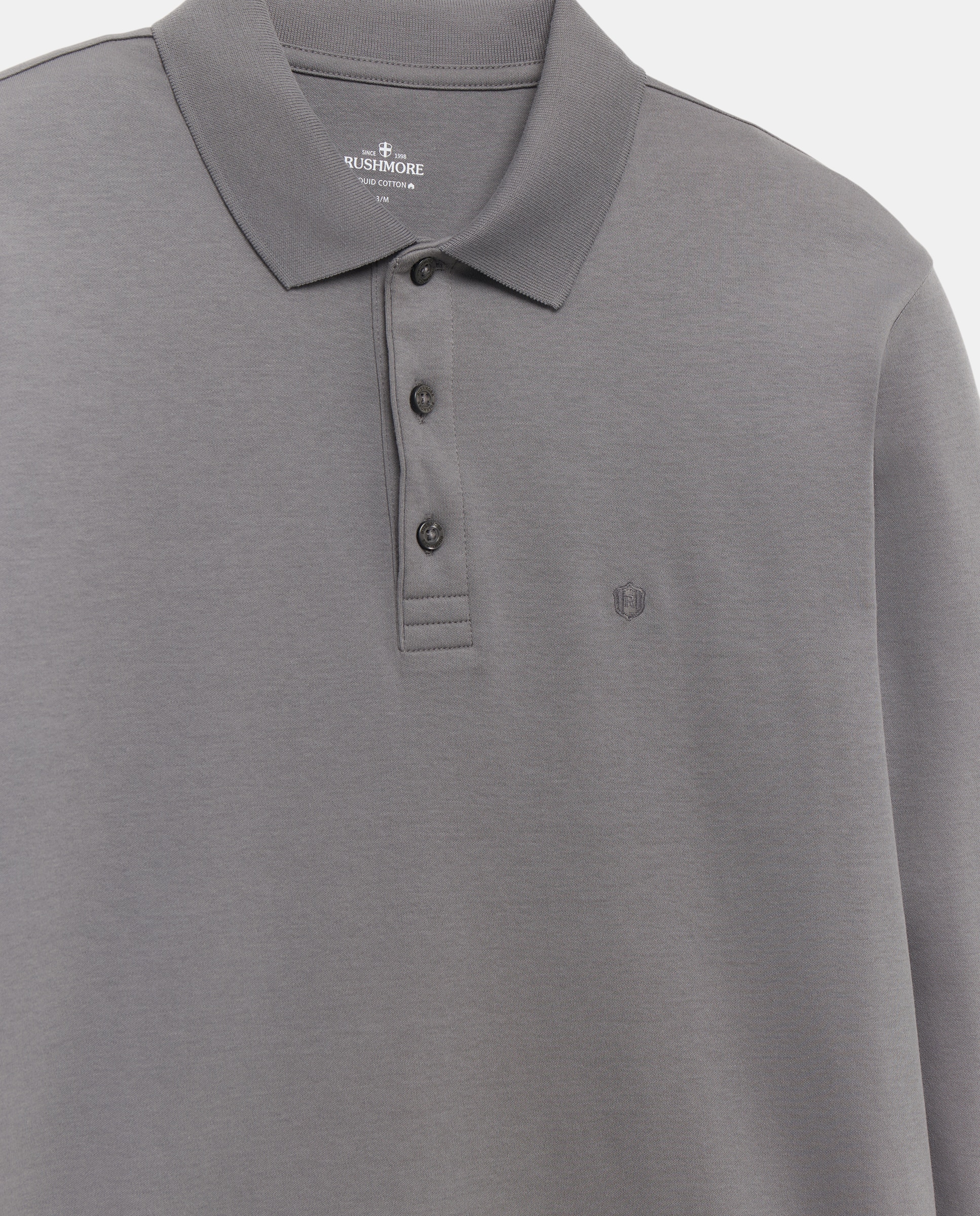 Polo de hombre manga larga - Rushmore - Gris Gris-5