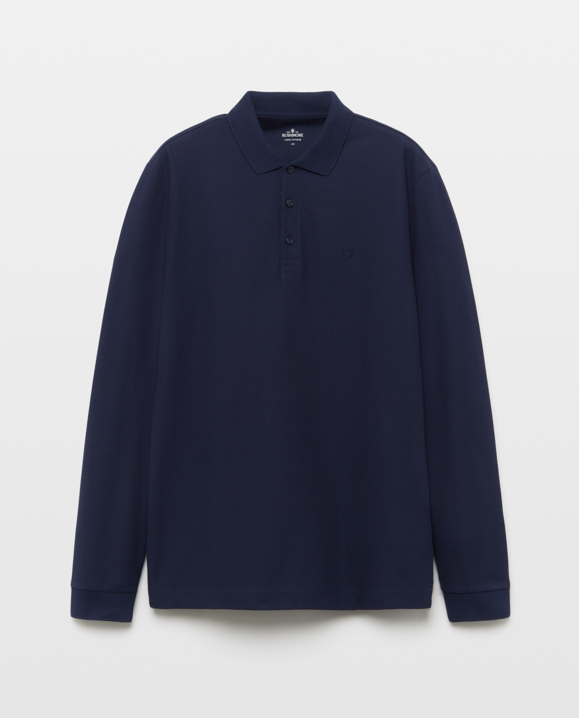Polo de hombre manga larga - Rushmore - Azul Azul-4