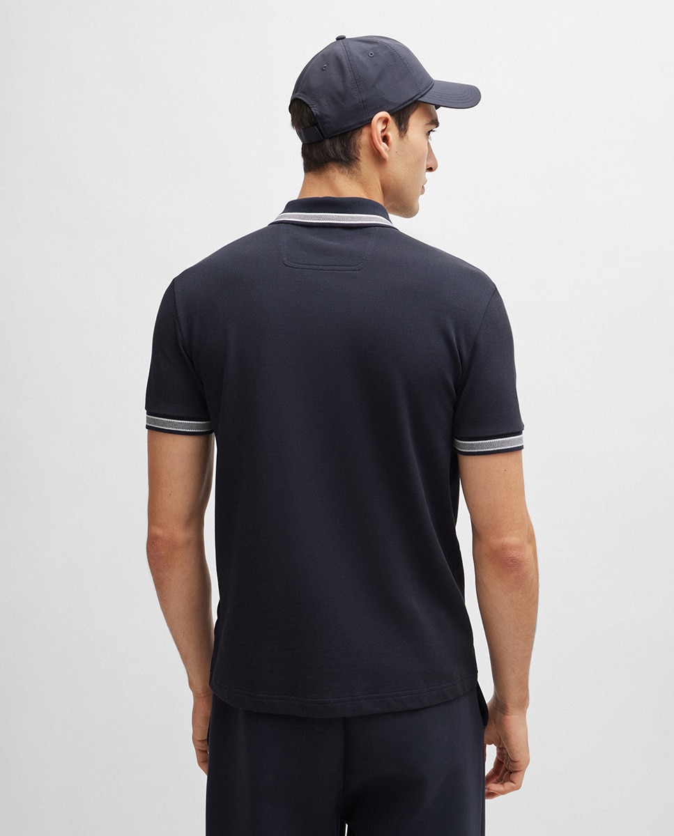 Polo manga corta de hombre tallas grandes - Boss - Azul oscuro Azul oscuro-2
