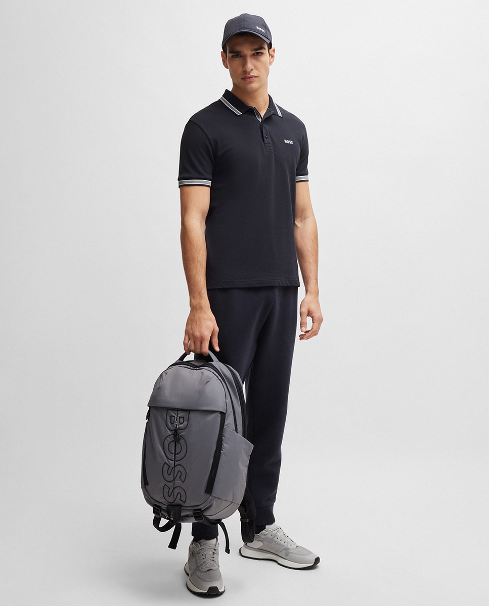 Polo manga corta de hombre tallas grandes - Boss - Azul oscuro Azul oscuro-4