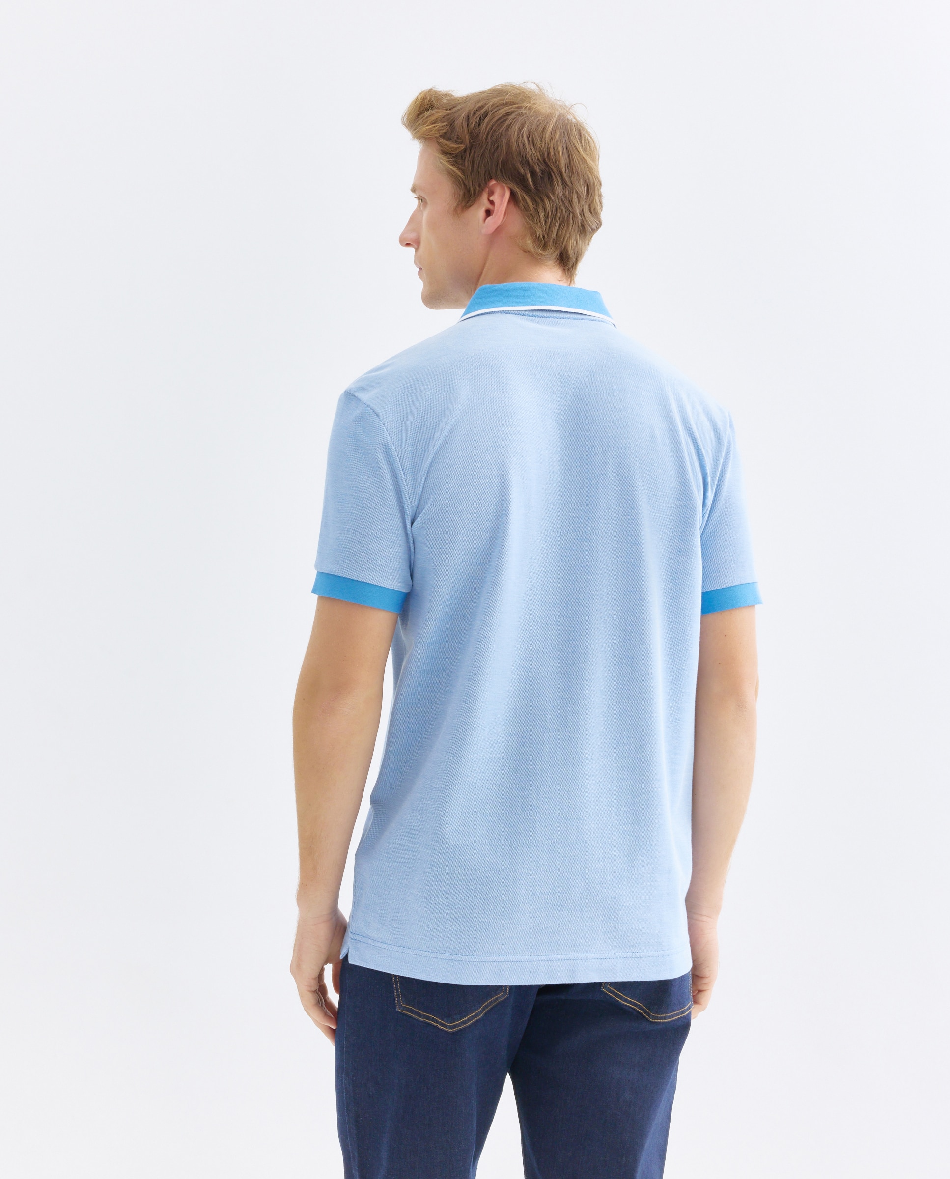 Polo de hombre de manga corta - Rushmore - Azul Azul-3