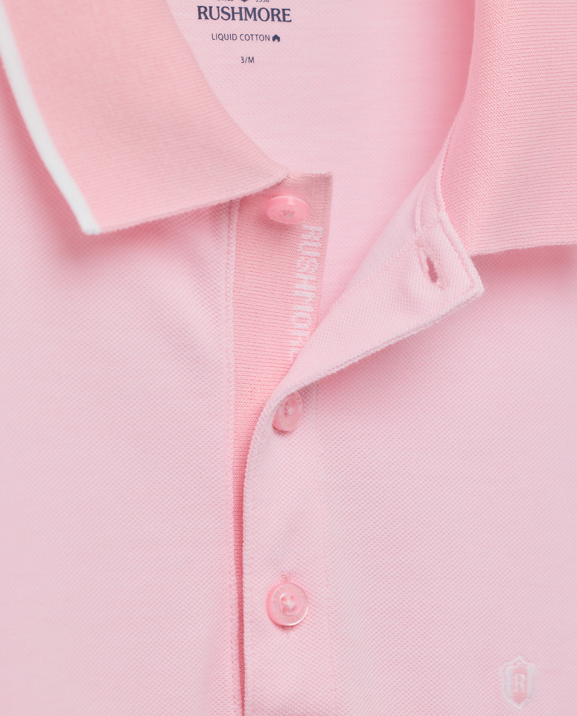 Polo de hombre de manga corta - Rushmore - Rosa Rosa-5