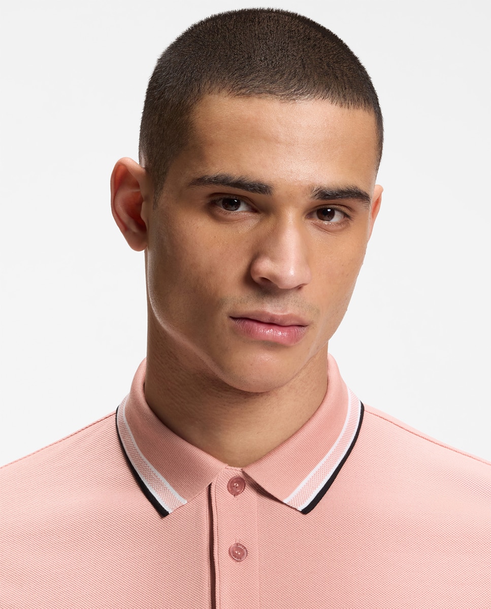 Polo de homem Rosa-3