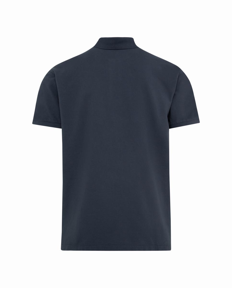Polo Liso com Lavagem Azul-marinho-3