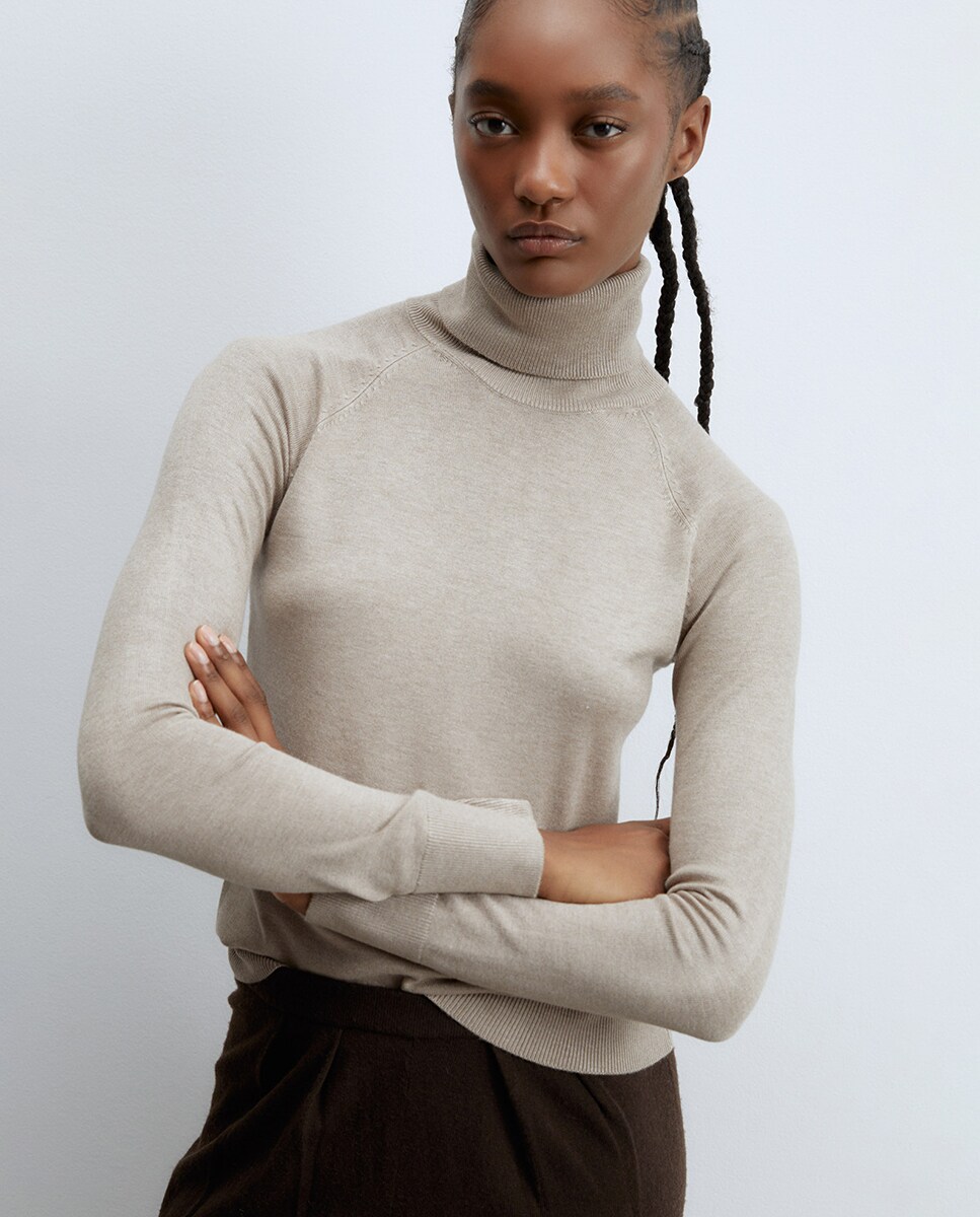 Jerseys Mujer Jersey Sfera El Corte Ingles Jersey Básico Cuello