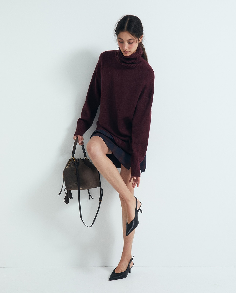 Camisola de Malha Soft Bordeaux-2