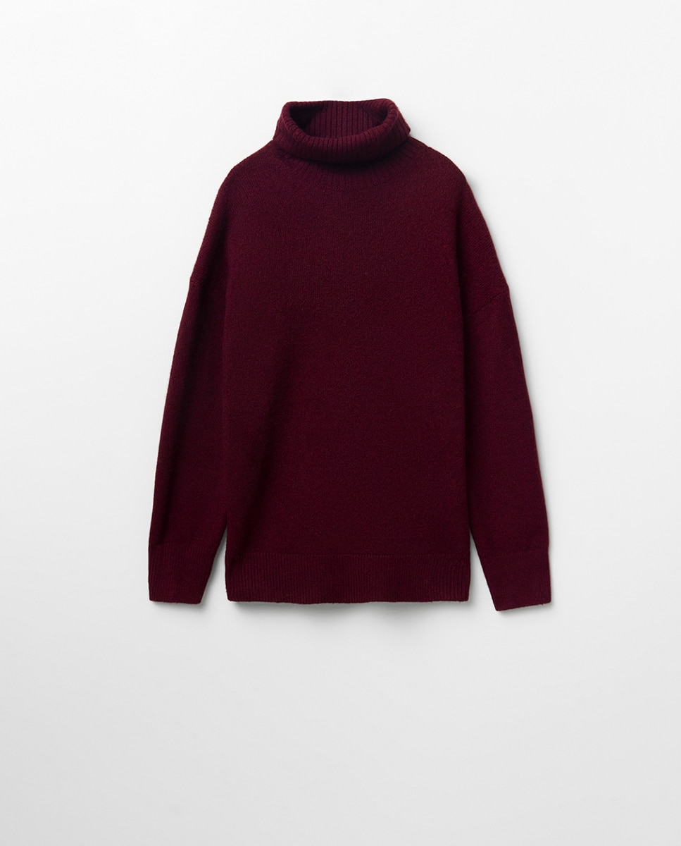 Camisola de Malha Soft Bordeaux-6