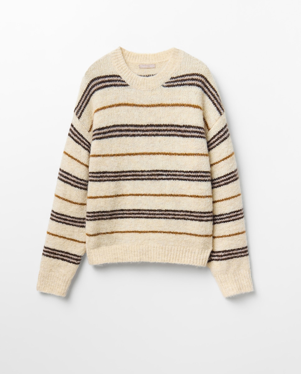 Jersey punto raya irregular - Sfera - 850 Piedra 850 Piedra-5